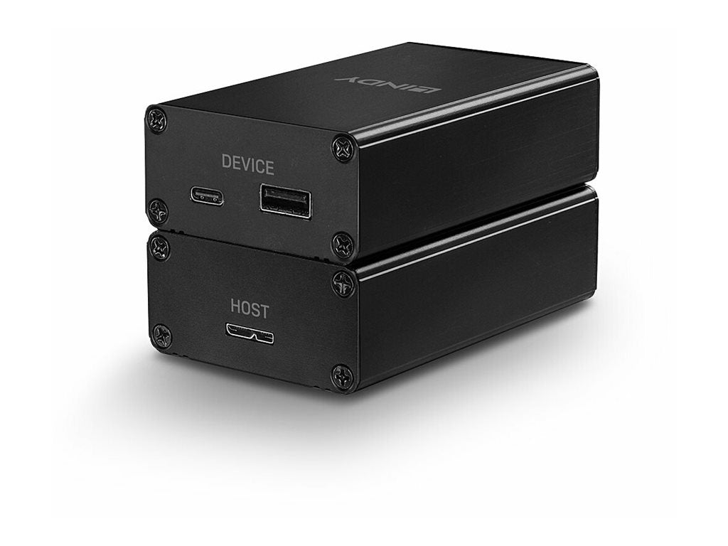 LINDY 300m 2 Port Fibre Optic USB 3.0 Extender Anschlussmöglichkeiten