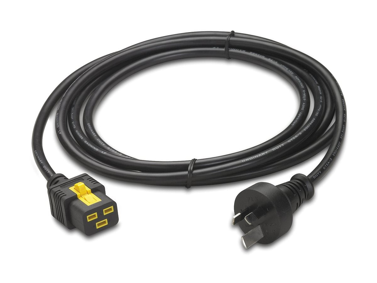 APC Power cable IEC 60320 C19 zu AS/NZS 3112 - Vorderansicht