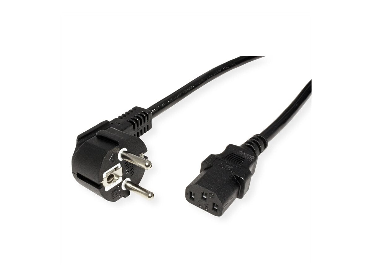 VALUE Netzkabel gerade IEC-Buchse schwarz 3m - Verpackung