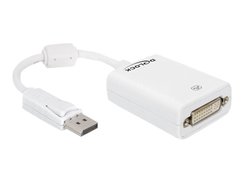 DELOCK Adapter Displayport-St > DVI24+5-Bu weiss Vorderansicht