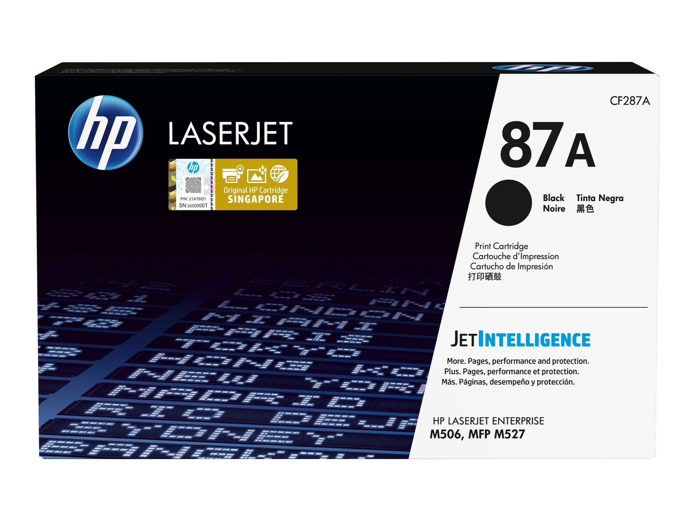 HP original Toner cartridge CF287A black - Verpackung