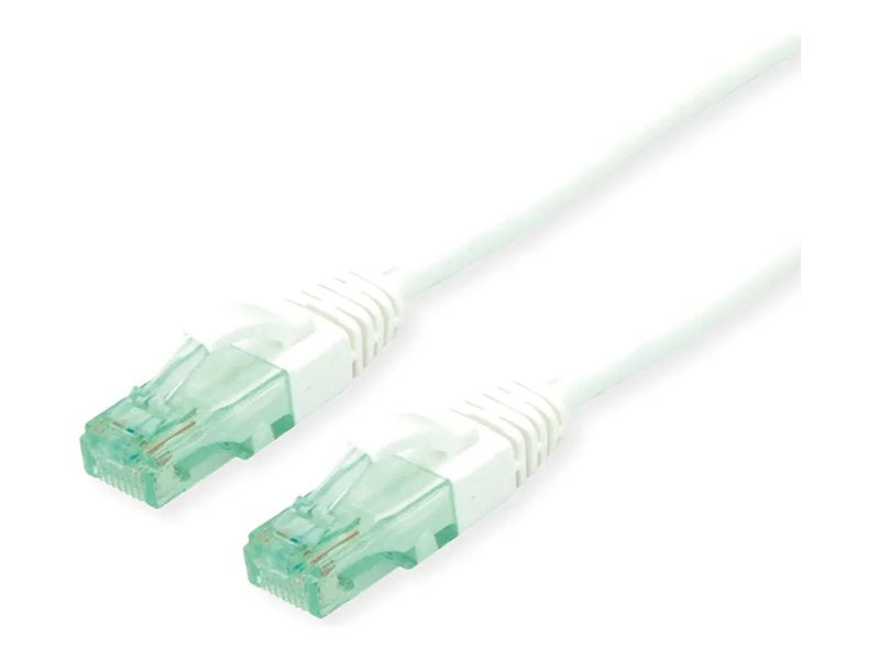 ROLINE RM Patchkabel Kat.6A UTP weiss 10m - Vorderansicht