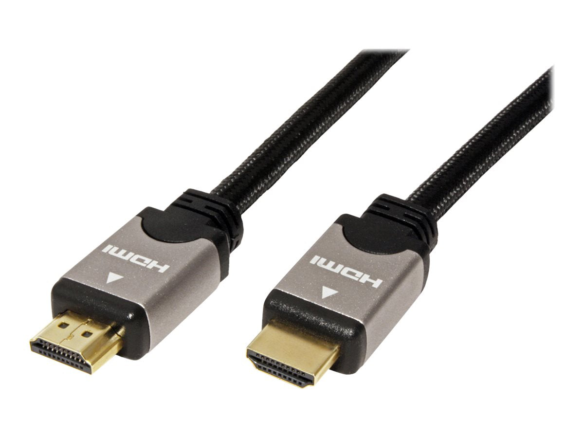 ROLINE HDMI High Speed Kabel mit Ethernet ST-ST schwarz / silber 2m