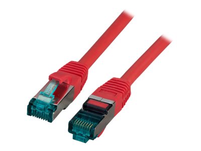 EFB RJ45 Patchkabel S/FTP Cat6A LSZH Rot 5m - Vorderansicht