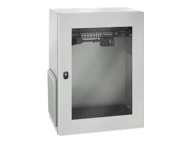 Vorderansicht des APC Spacial VDM NSYVDM16U4P Racks
