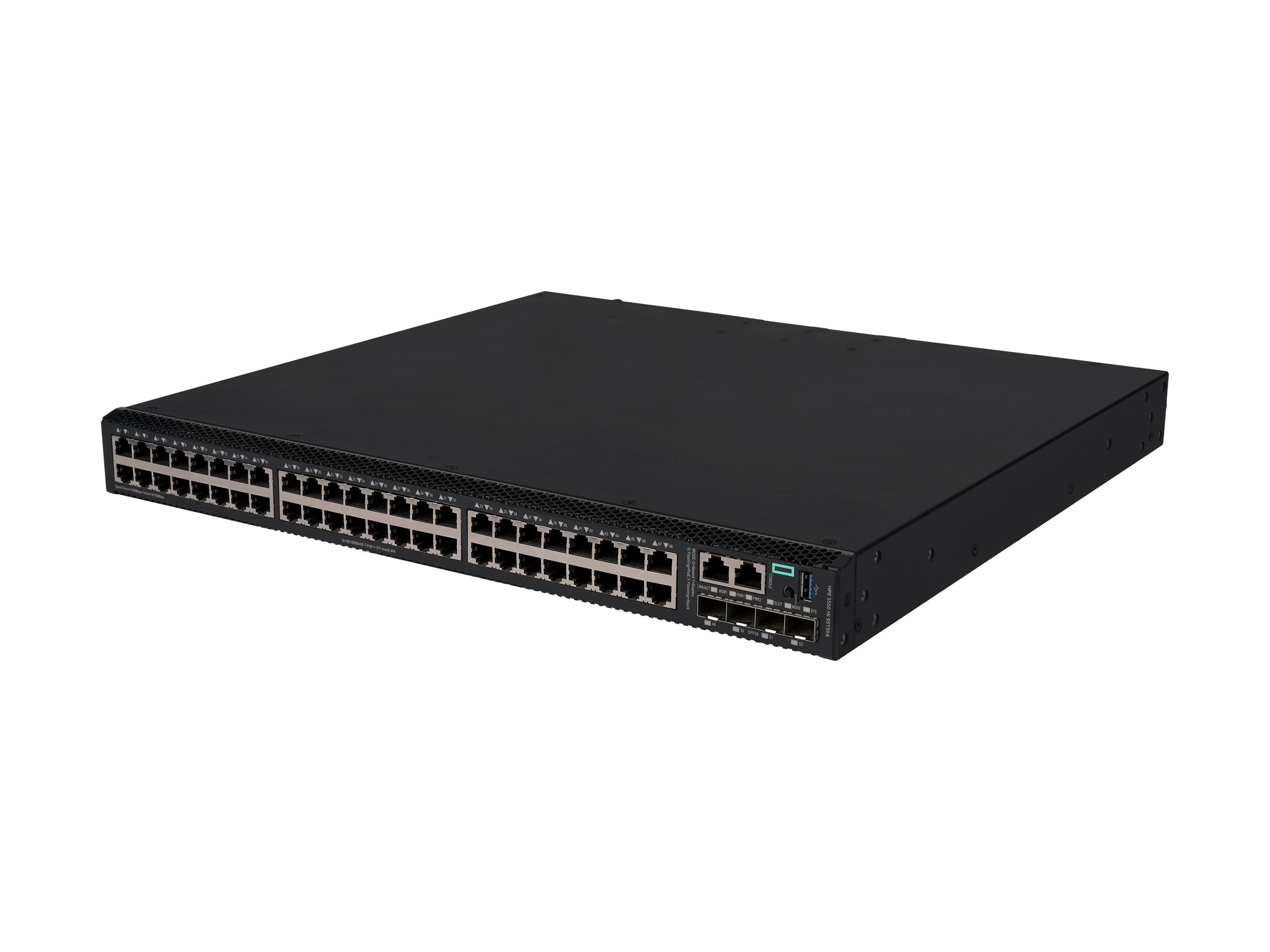 HPE Aruba 5550HI Switch 48x 10M/100M/1G PoE8 Port 4x SFP28 10G/25G Port 1-slot