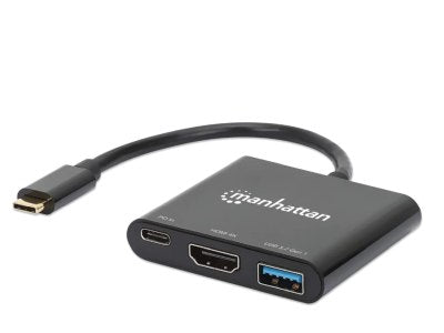 MANHATTAN USB-C auf HDMI 3-in-1 Docking-Konverter Vorderansicht