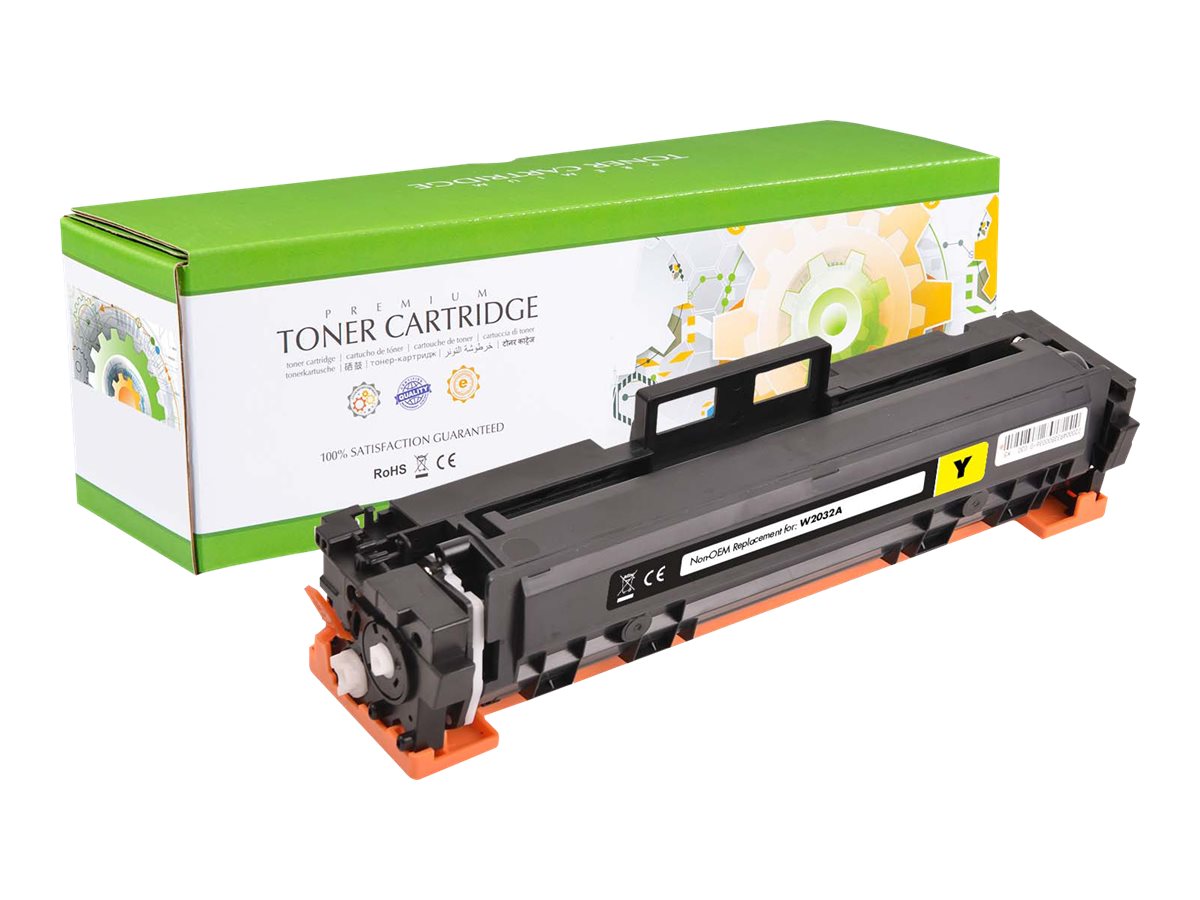 STATIC Tonerpatrone HP W2032A gelb Vorderansicht