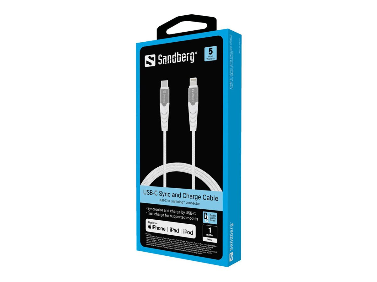 SANDBERG USB-C - Lightning MFI 1M Verpackung