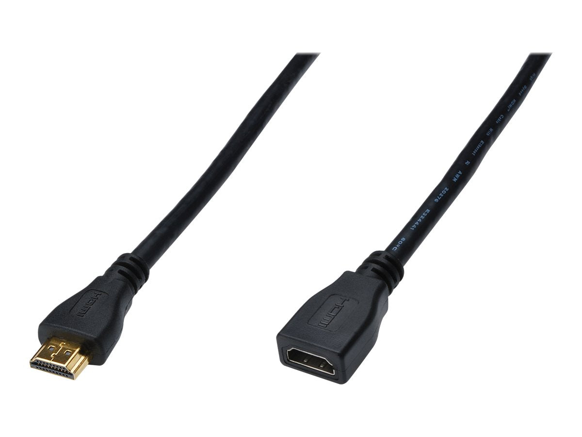 DIGITUS HDMI Verlängerungskabel 4K/Ultra HD und 3D tauglich 5m - Vorderansicht
