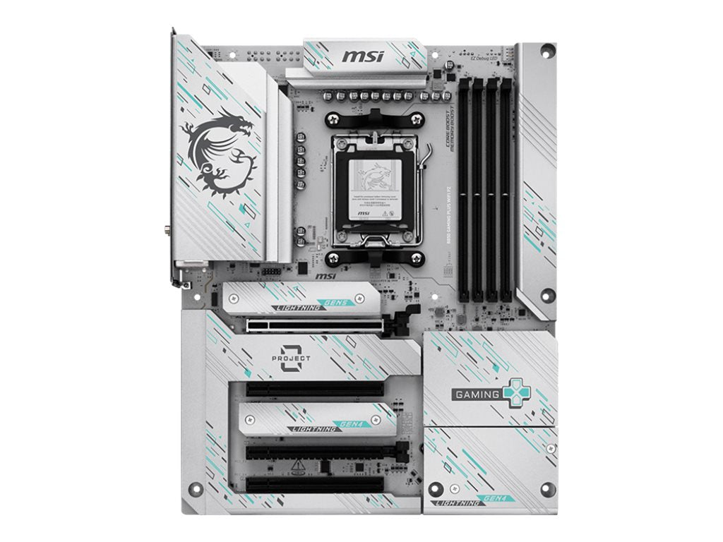 MSI B850 GAMING PLUS WIFI PZ Motherboard Vorderansicht