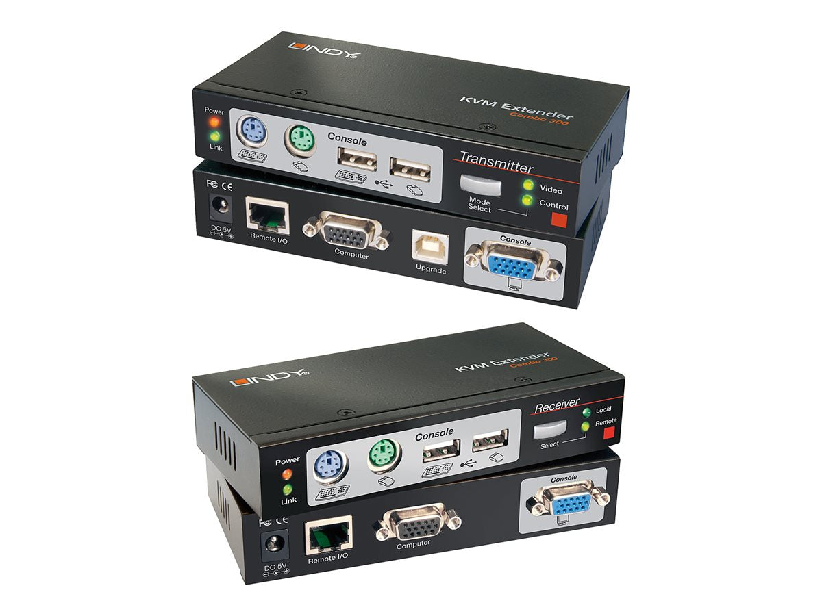 LINDY Cat.5 KVM Extender Combo 300 - Vorderansicht