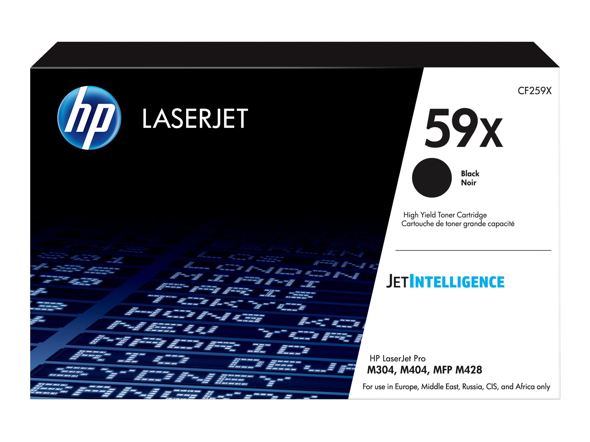 HP 59X Black LaserJet Toner Cartridge Seitenansicht