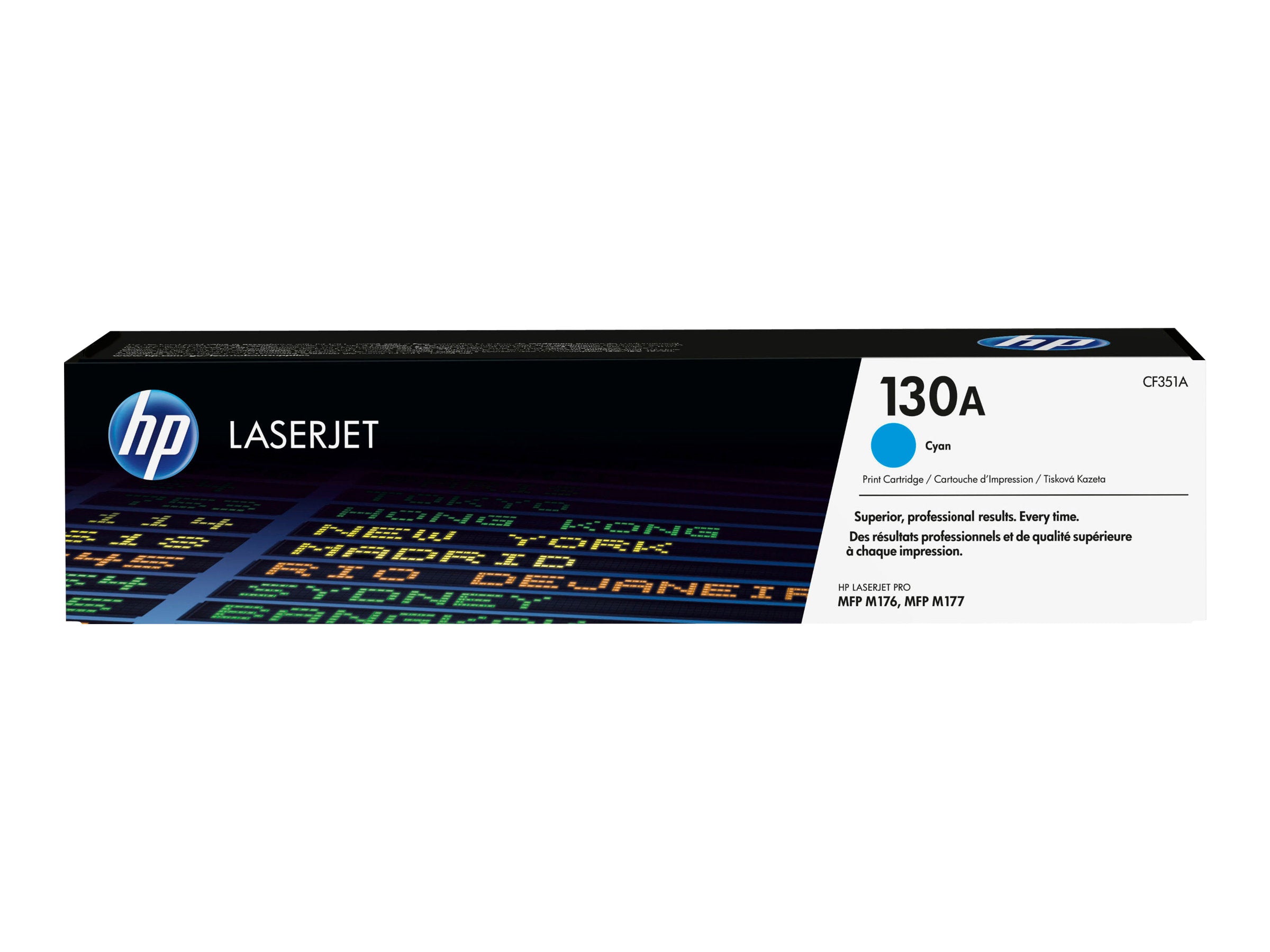 HP 130A Tonerpatrone CF351A cyan Vorderansicht