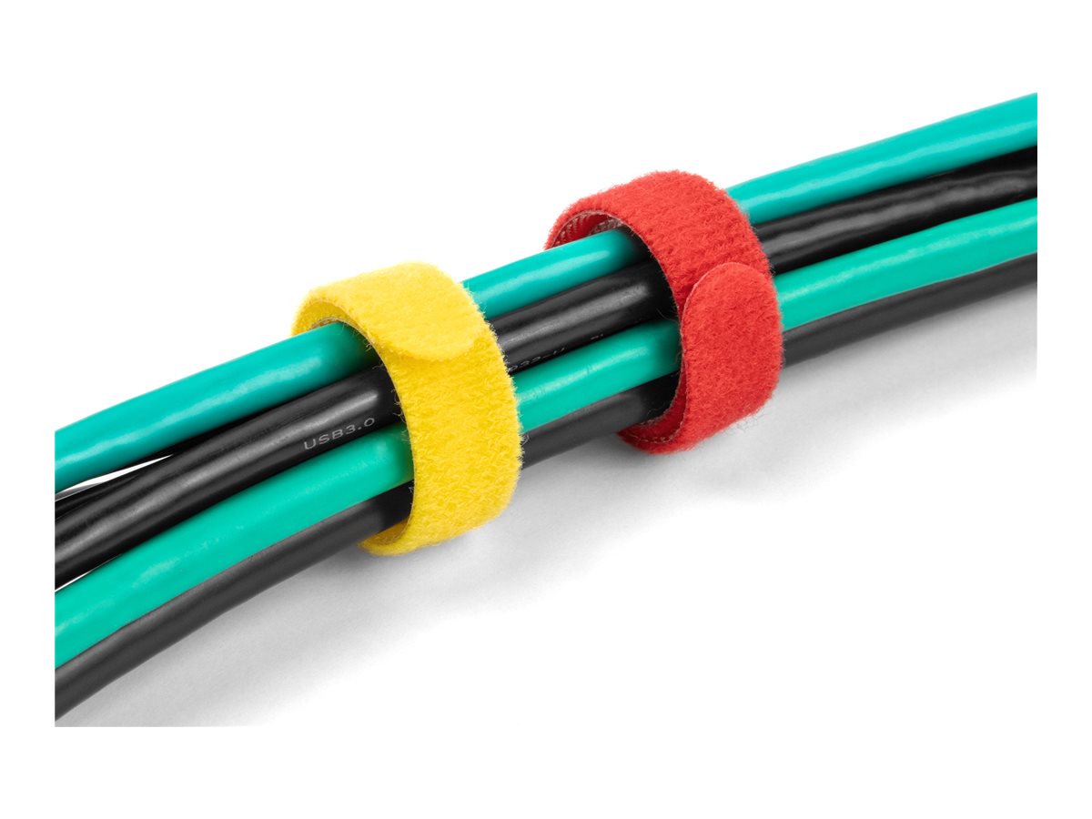 DELOCK Klett-Kabelbinder L 150 x B 12mm farbig Set 10 Stück - Vorderansicht
