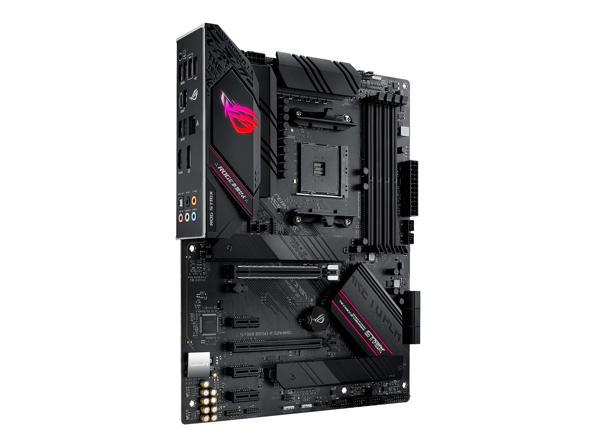 ASUS ROG STRIX B550-F GAMING Motherboard Anschlussansicht