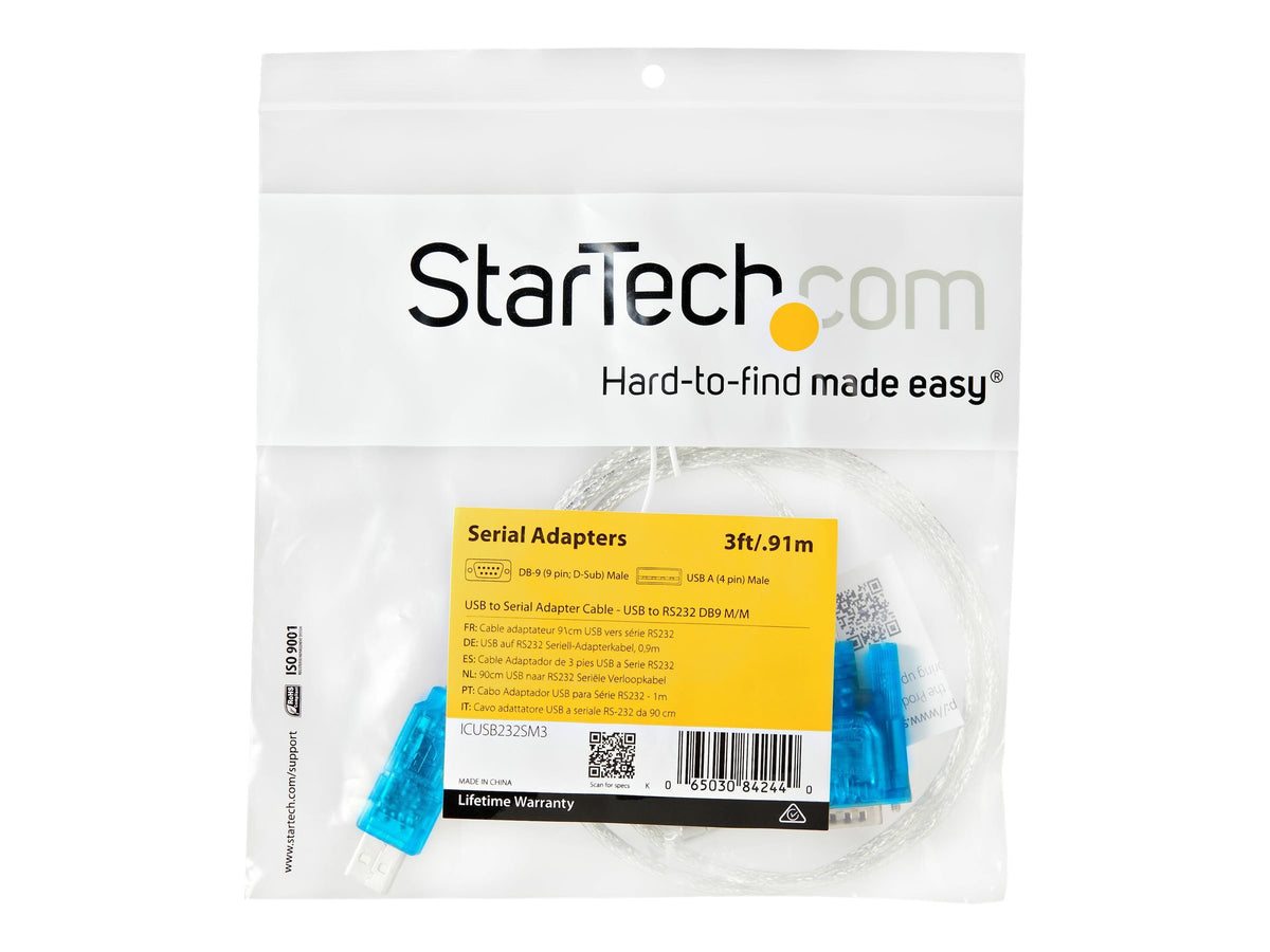 STARTECH.COM ICUSB232SM3 USB zu Serial Adapter Kabel Detailansicht