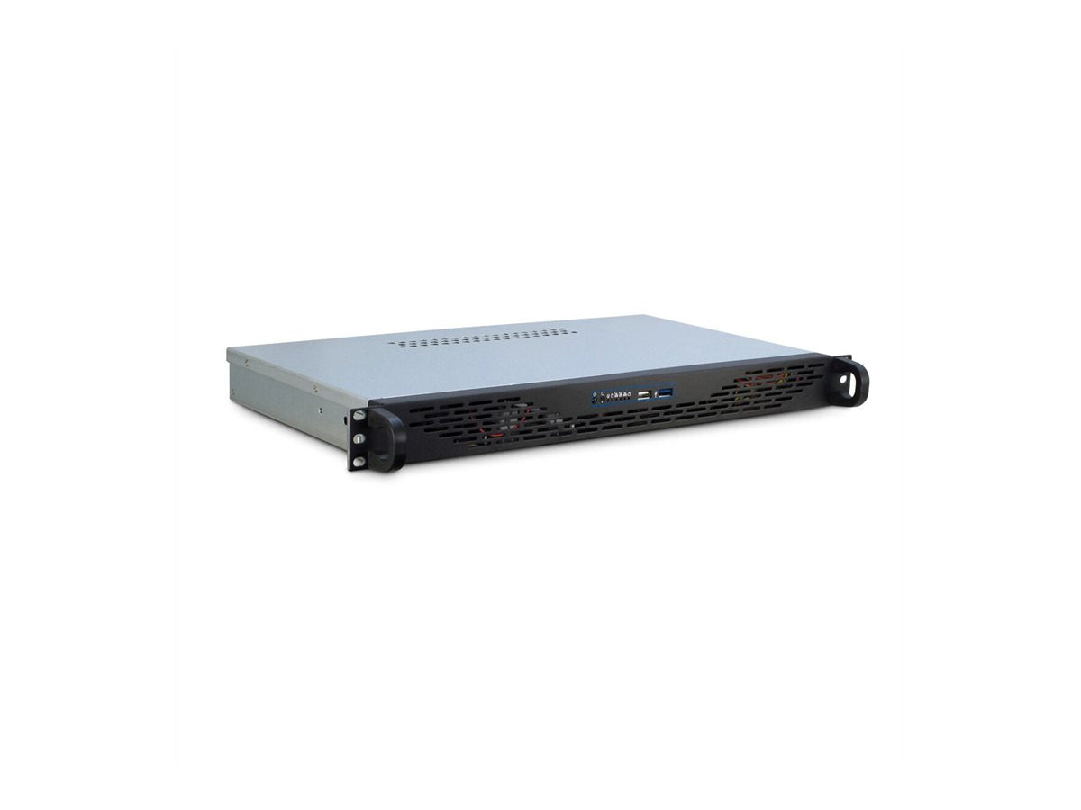 VALUE 48,26cm 19Zoll Servergehäuse 1HE schwarz - Seitenansicht
