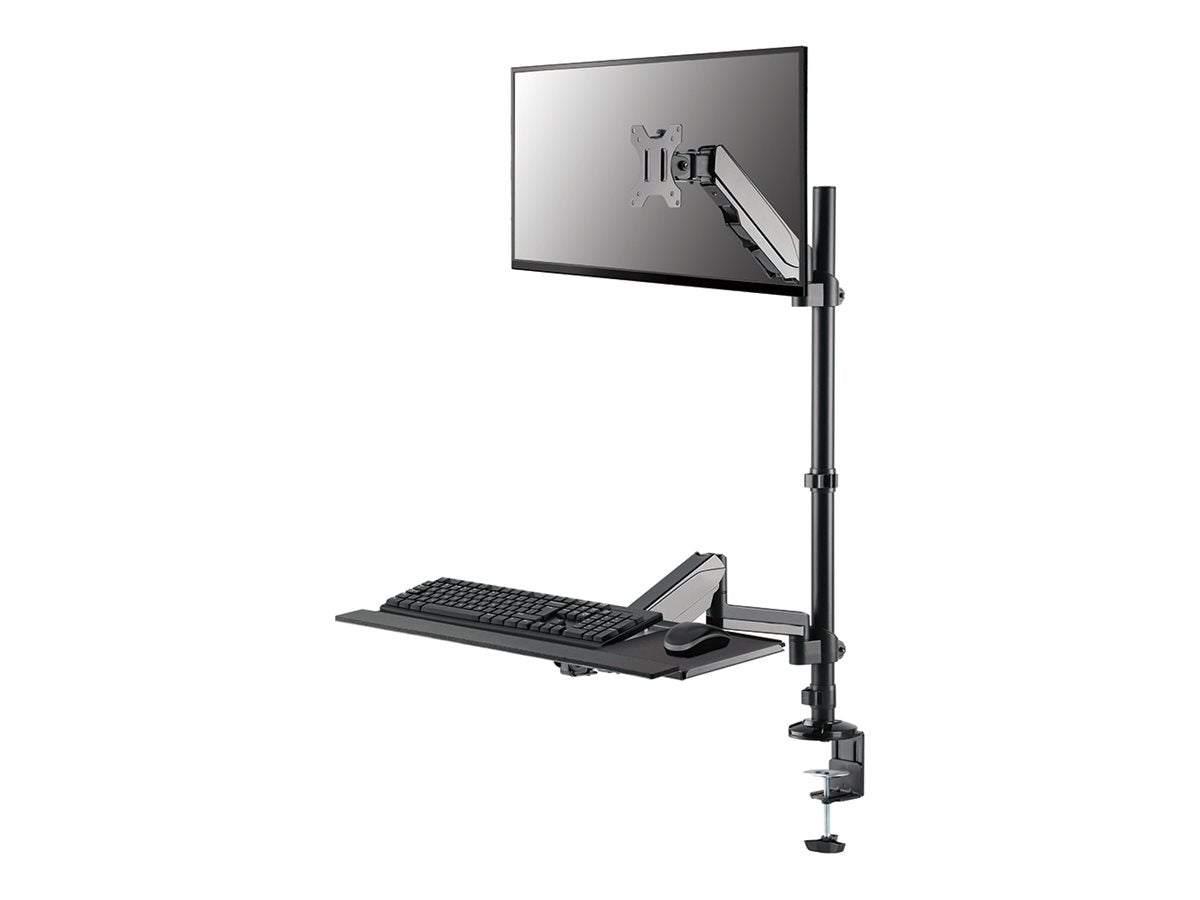 NEOMOUNTS DS90-325BL1 Sitz-Steh-Arbeitsplatz Vorderansicht