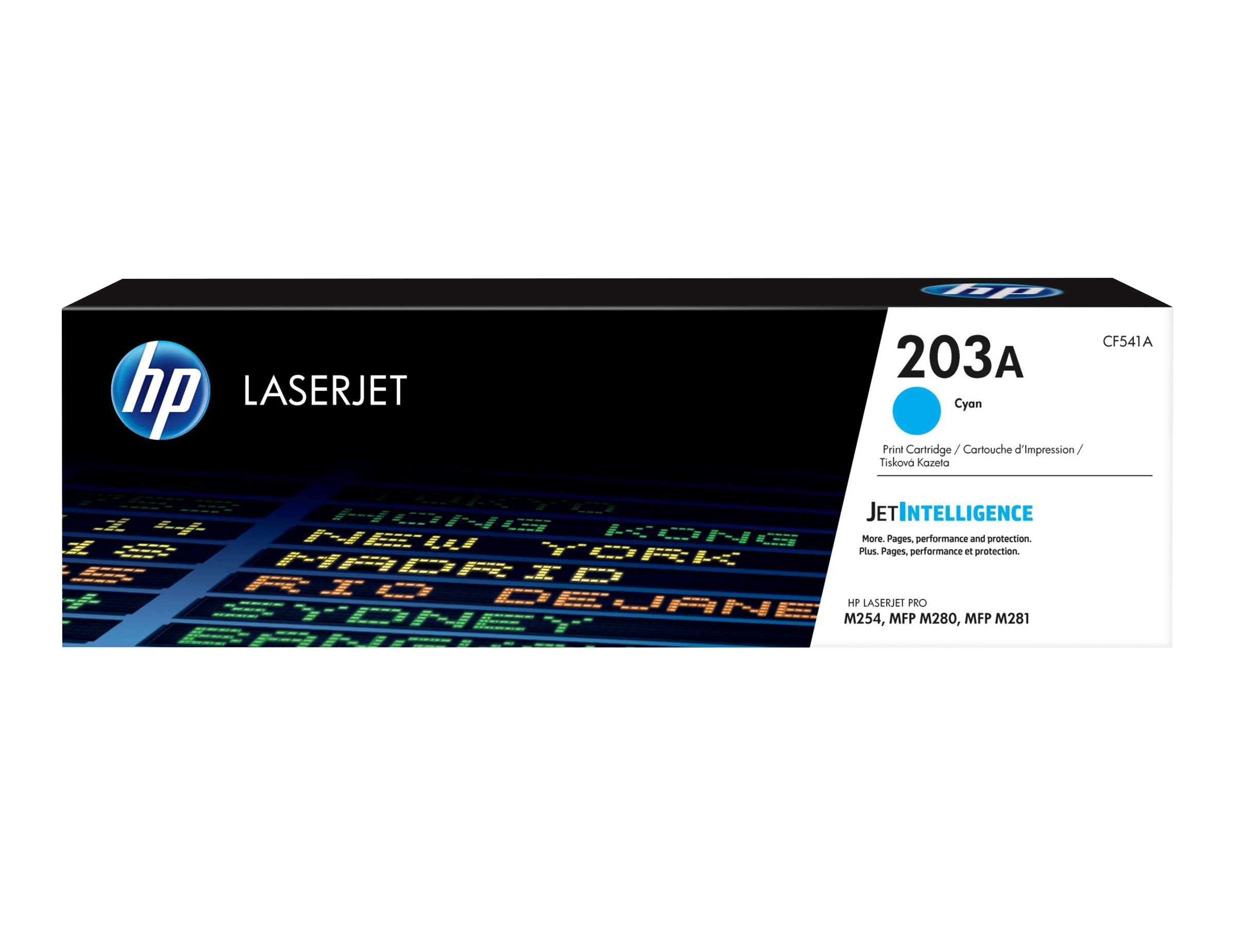 HP 203A Original Cyan LaserJet Toner Cartridge Vorderansicht