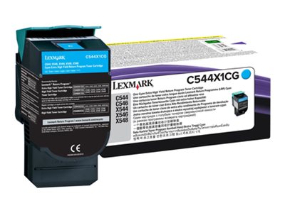LEXMARK C544, X544 Toner cyan Verpackung