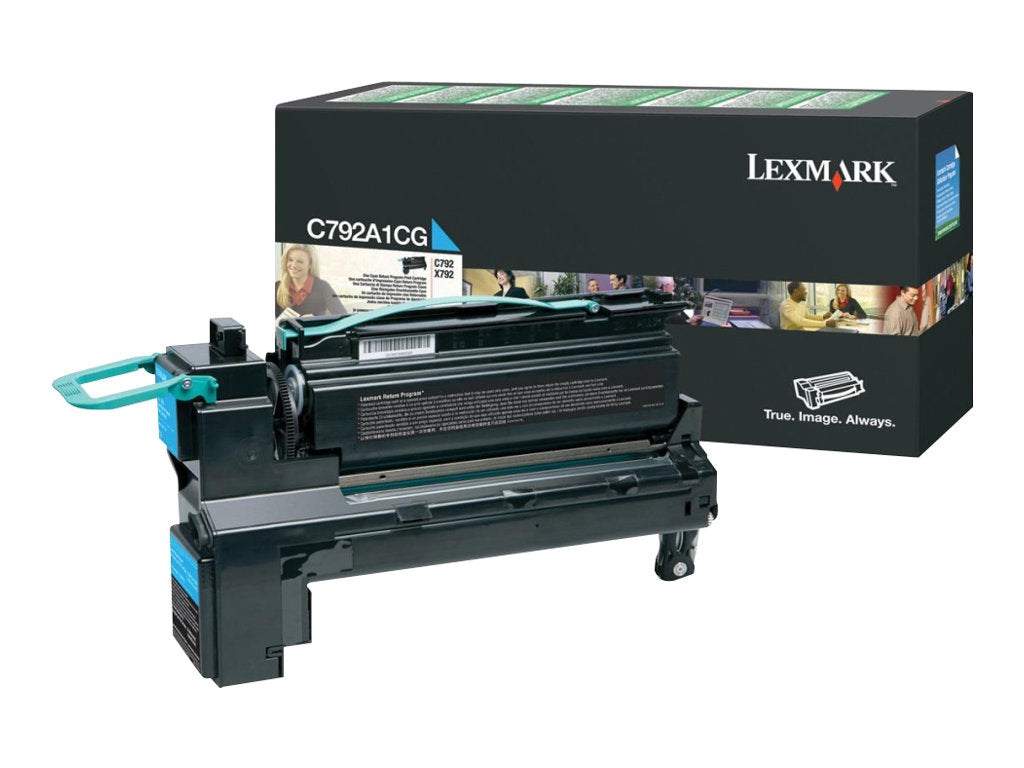 LEXMARK C792, X792 Toner cyan Vorderansicht