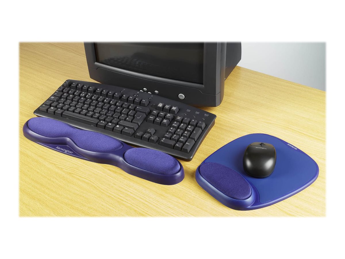 KENSINGTON Handgelenkauflage Tastatur blau - Seitenansicht