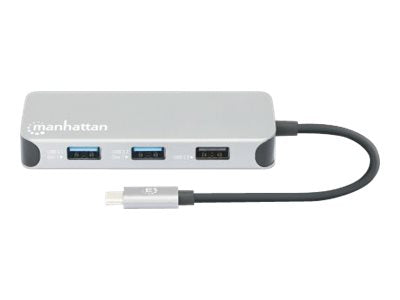 MANHATTAN USB-C 8-in-1-Dockingstation Rückansicht