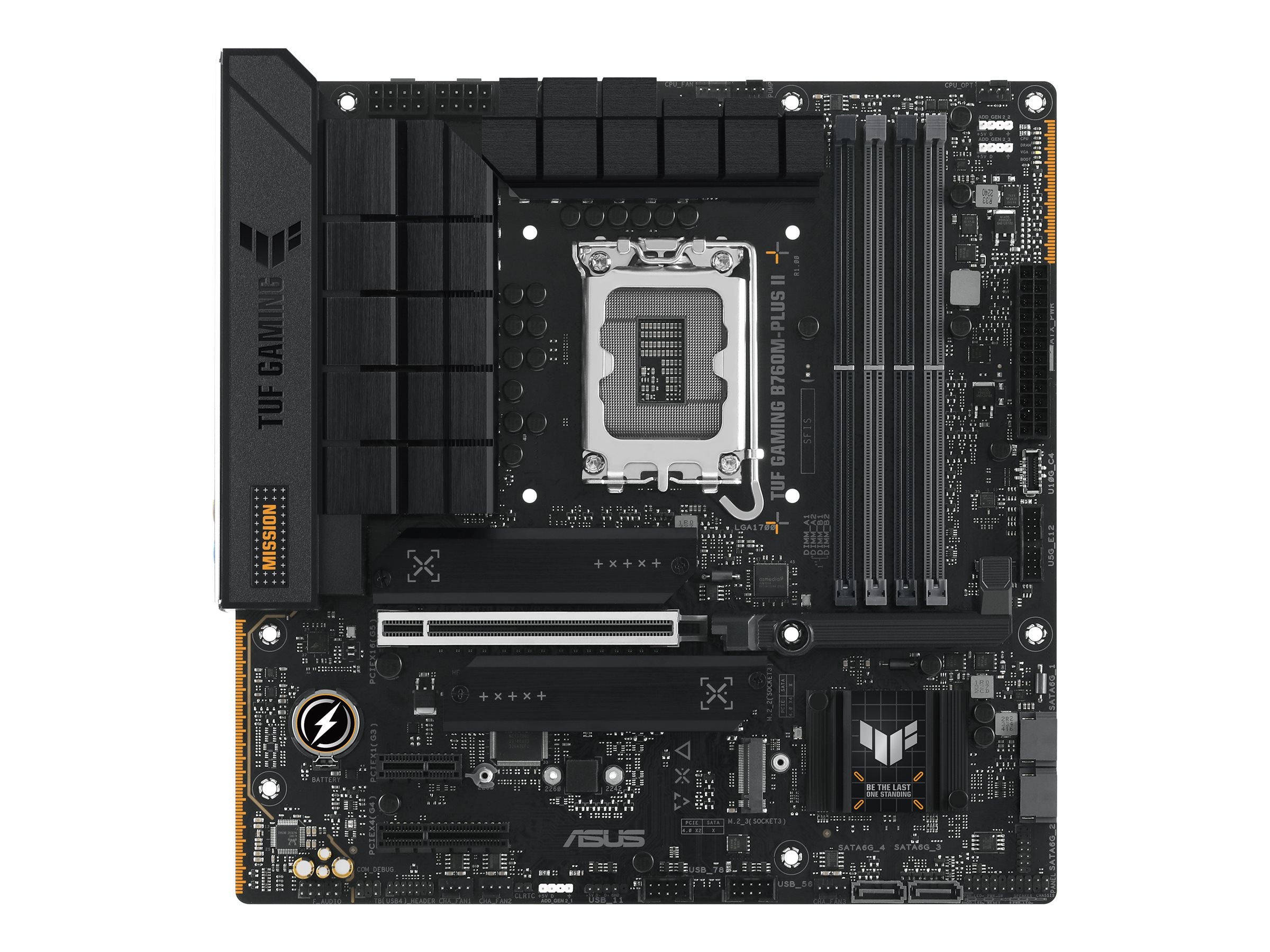 ASUS TUF GAMING B760M-PLUS II Motherboard Vorderansicht