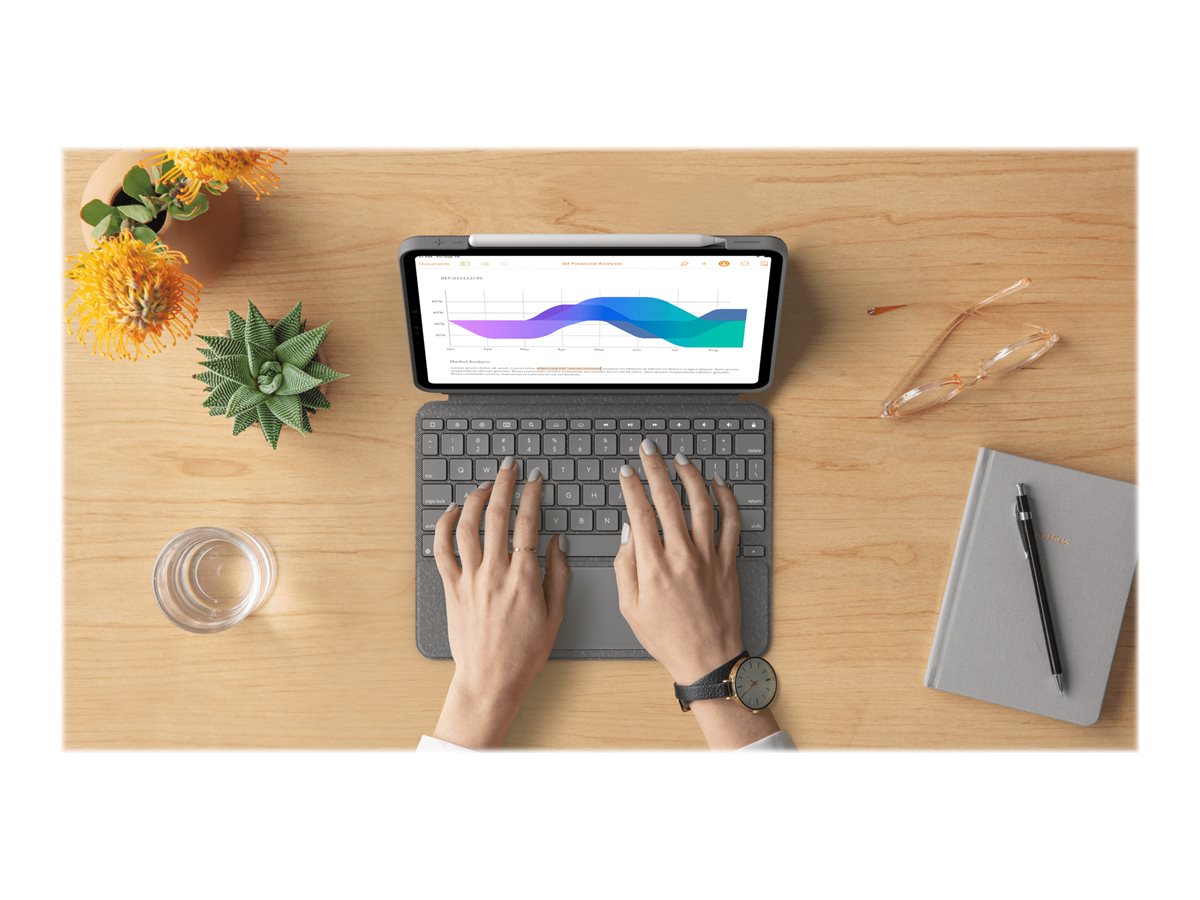 LOGITECH COMBO TOUCH - GREY - CENTRAL (DE)