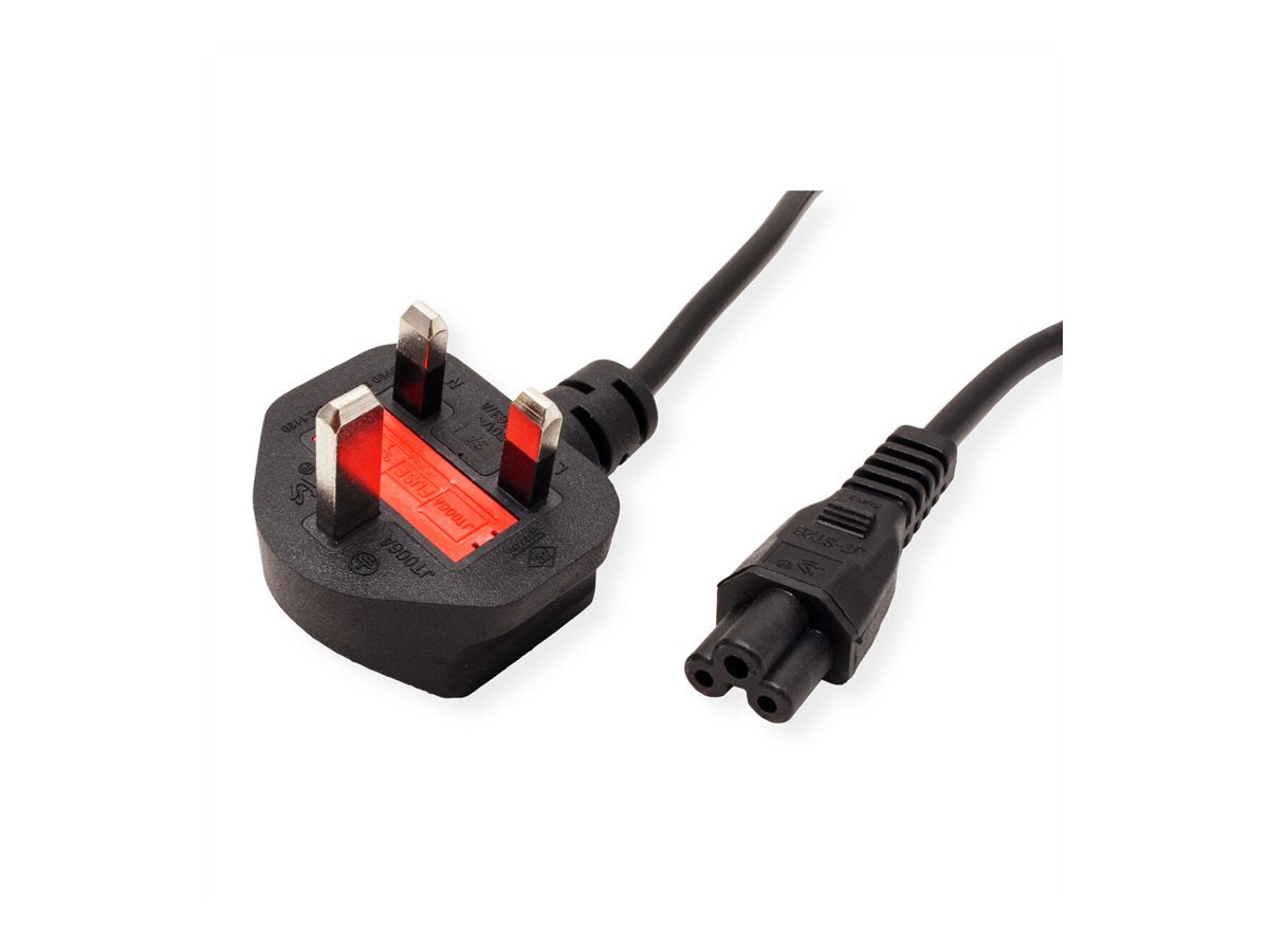 VALUE UK Netzkabel 3pol. Notebook-Buchse 3A 1,8m - Verpackung