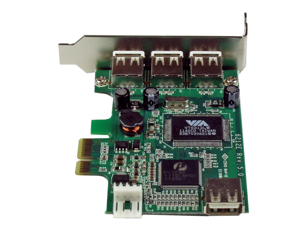 STARTECH.COM 4 Port USB 2.0 PCI Express Low Profile Schnittstellenkarte - Vorderansicht