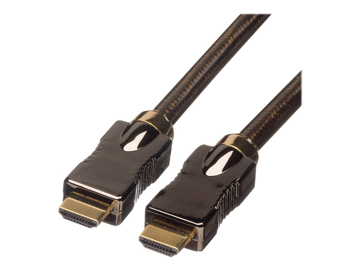 ROLINE 4K HDMI Ultra HD Kabel mit Ethernet 1m - Vorderansicht