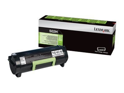 LEXMARK 502H Toner schwarz hohe Kapazität Vorderansicht