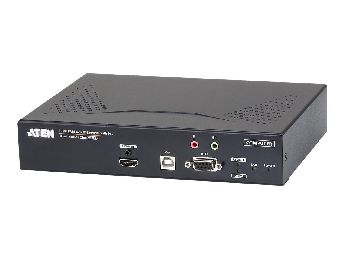ATEN KE8952T 4K USB HDMI IP KVM Extender mit PoE Sender - Vorderansicht