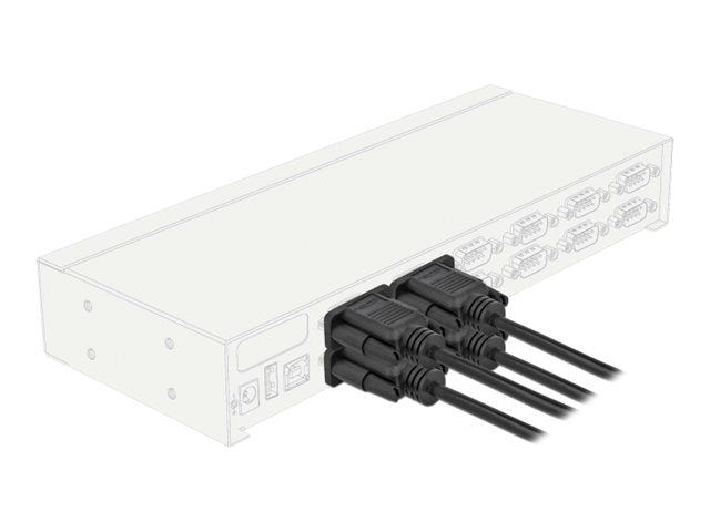DELOCK Seriell Kabel RS-232 D-Sub 9 Buchse zu Buchse Nullmodem 2m - Verpackung