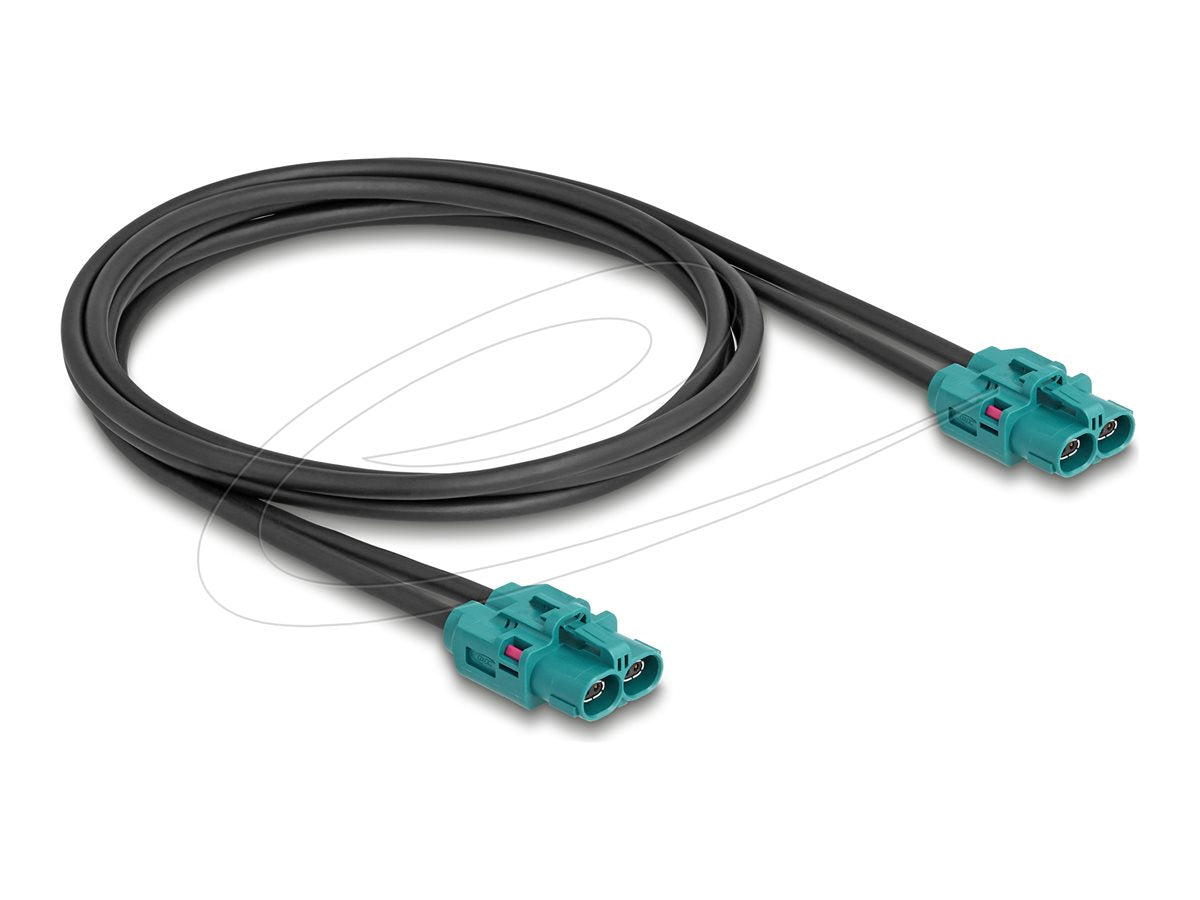 DELOCK Kabel HDMTD Z double Buchse zu HDMTD Z double Buchse 1m - Vorderansicht