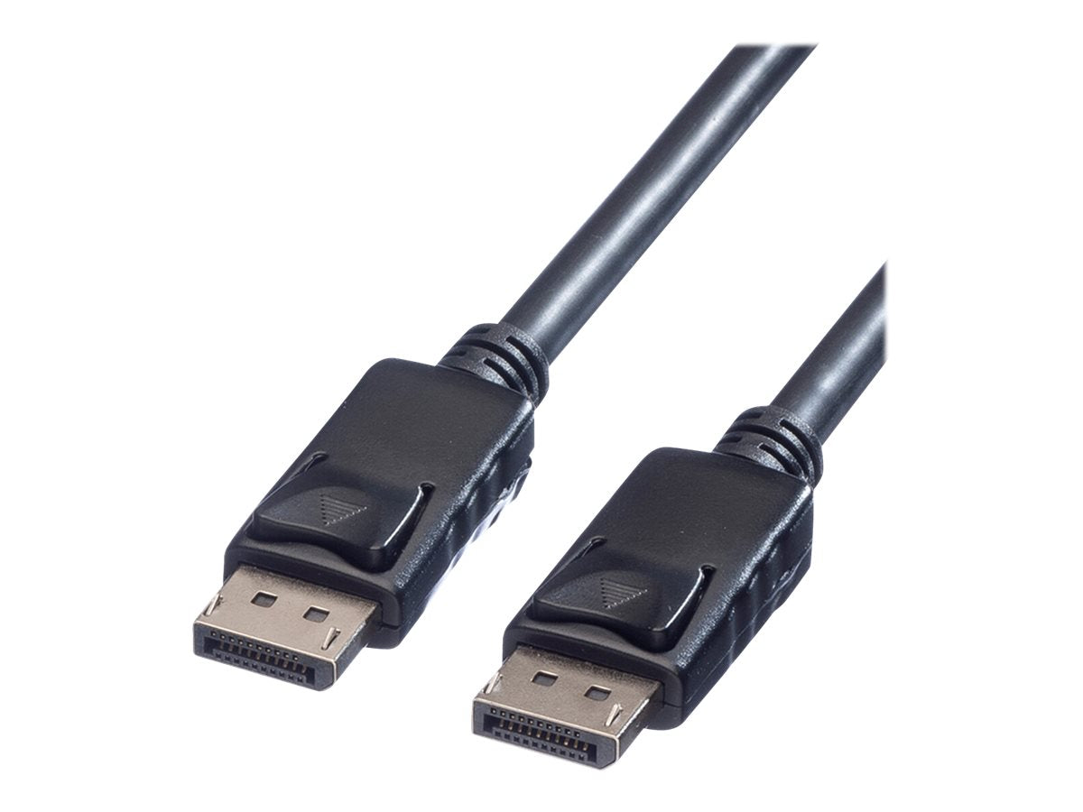 ROLINE DisplayPort Kabel DP ST - ST schwarz 5m Vorderansicht