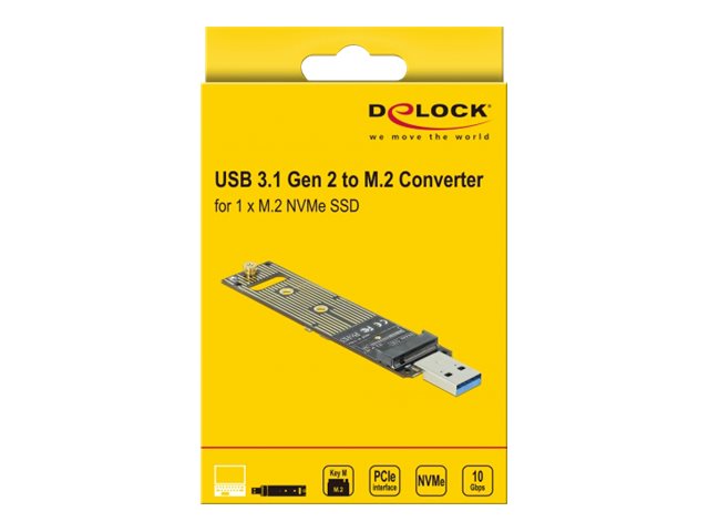 DELOCK Konverter für M.2 NVMe PCIe SSD - Verpackung