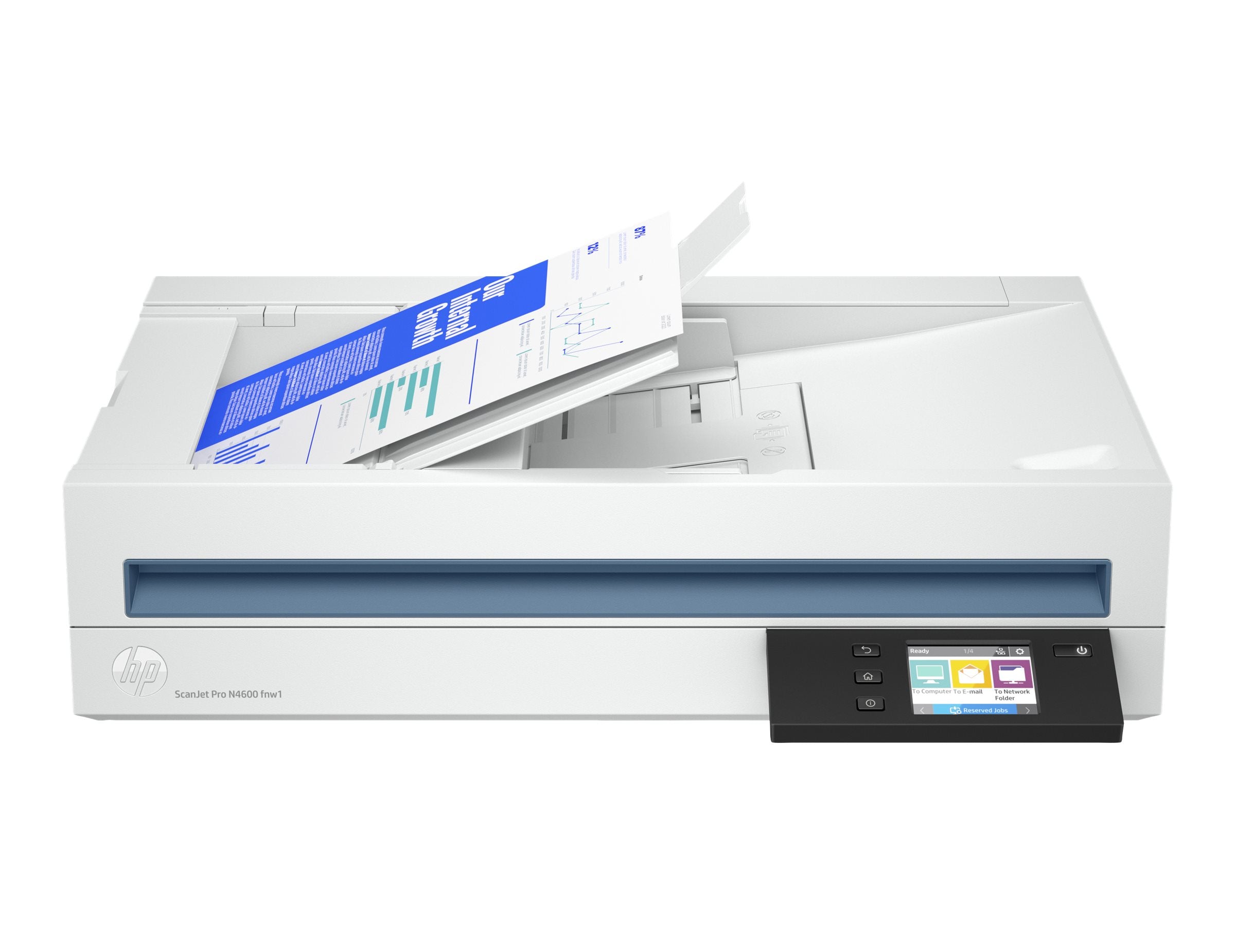 HP Scanjet Pro N4600 fnw1 Scanner - Seitenansicht
