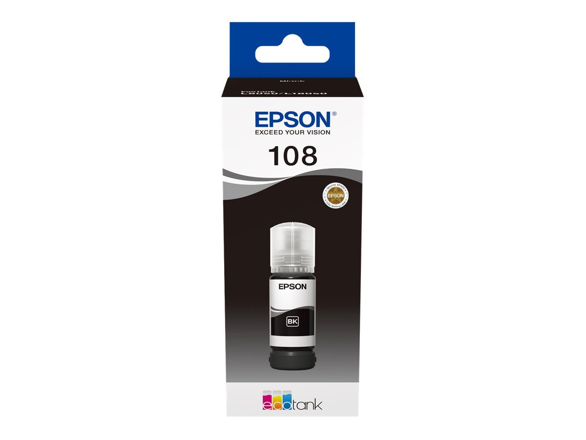 EPSON 1LB 108 EcoTank Black Ink Bottle Detailansicht
