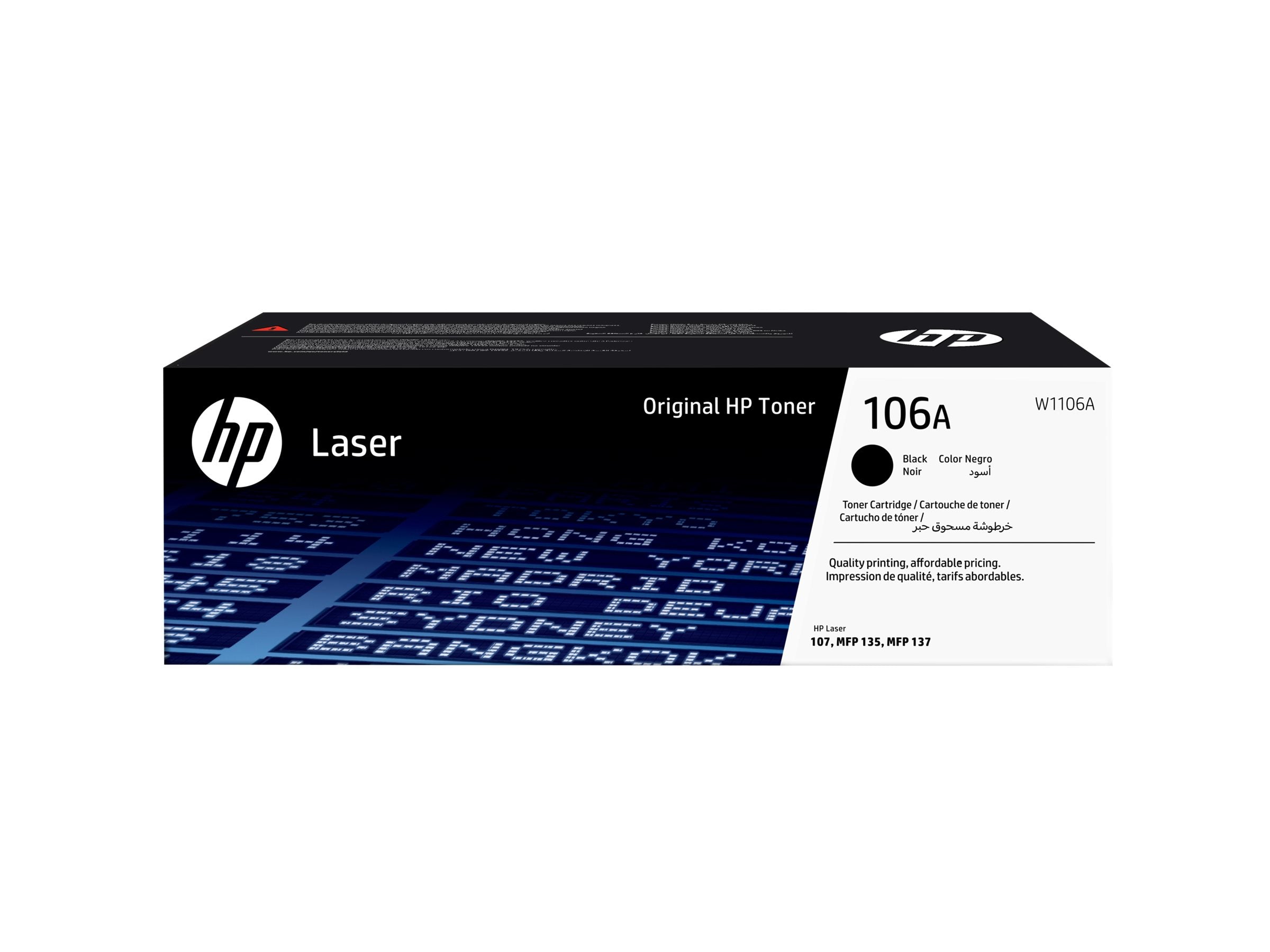 HP 106A Black Original Laser Toner Cartridge Verpackung