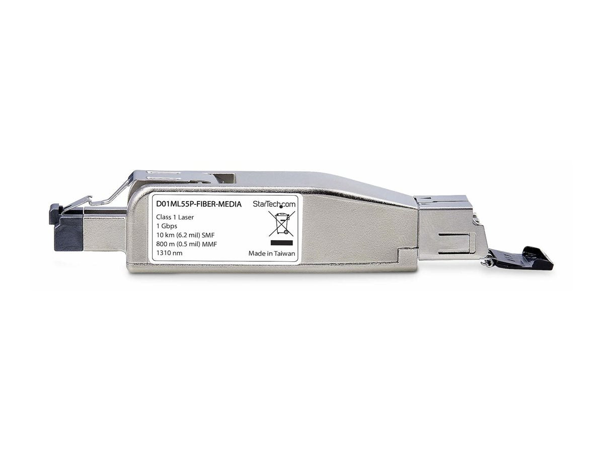 STARTECH.COM Gigabit Glasfaser Medienkonverter Dongle LWL Kupfer Umsetzer SM/MM Glasfaser auf Ethernet RJ45 POE Betrieben