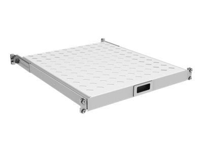 EFB 19Zoll 1HE Fachboden ausziehbar ET 750..850 mm 30 kg - Vorderansicht