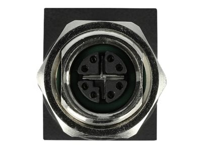 DELOCK Netzwerkadapter M12 8 Pin X-kodiert Buchse zu RJ45 Buchse - Verpackung