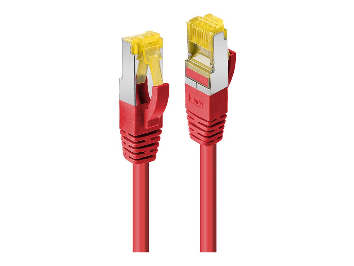 LINDY Patchkabel mit Cat.7 Rohkabel S/FTP PIMF LSOH rot 0,3m - Detailansicht