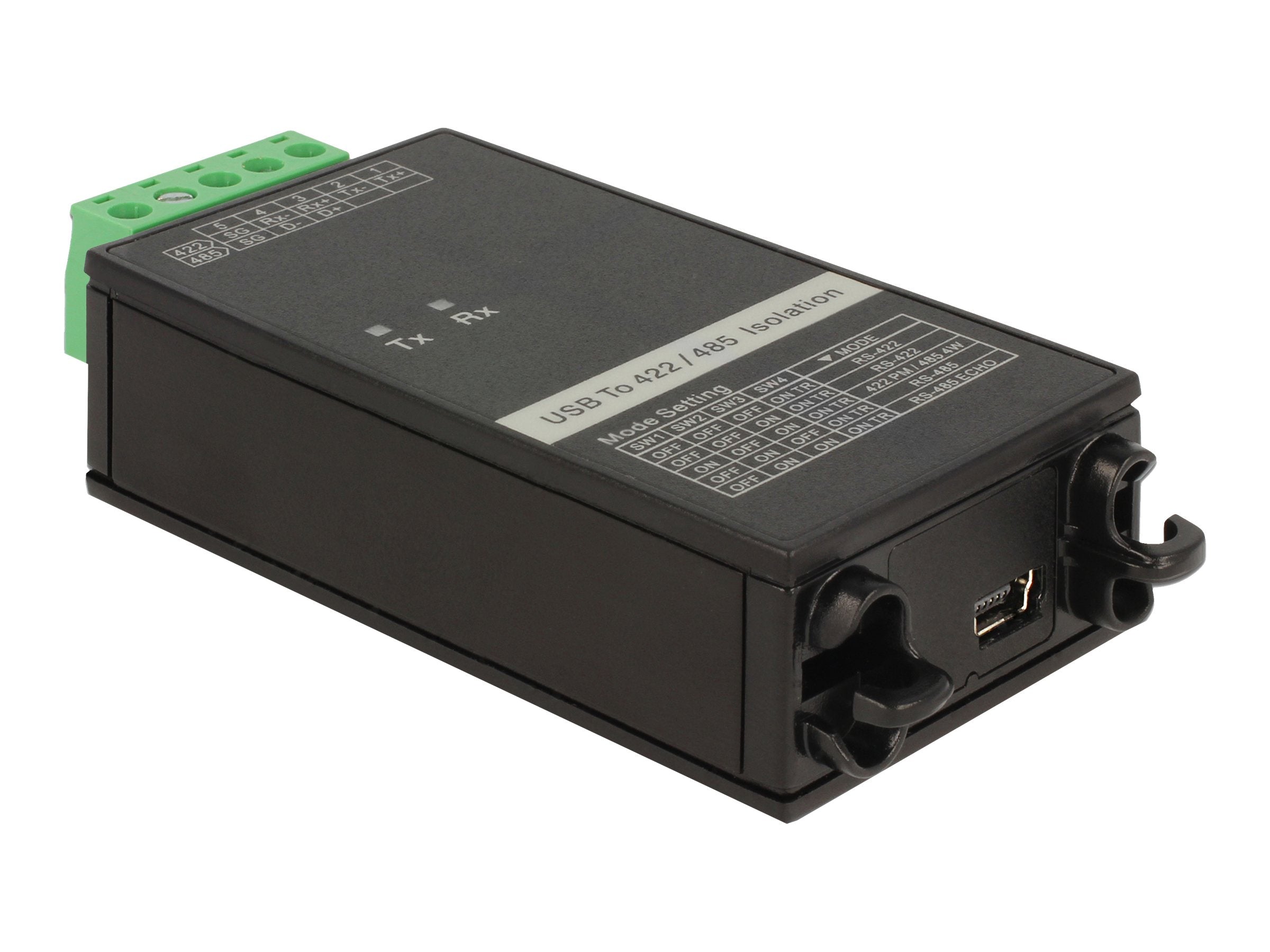 DELOCK Konverter USB > RS422 / 485 Terminalblock - Vorderansicht