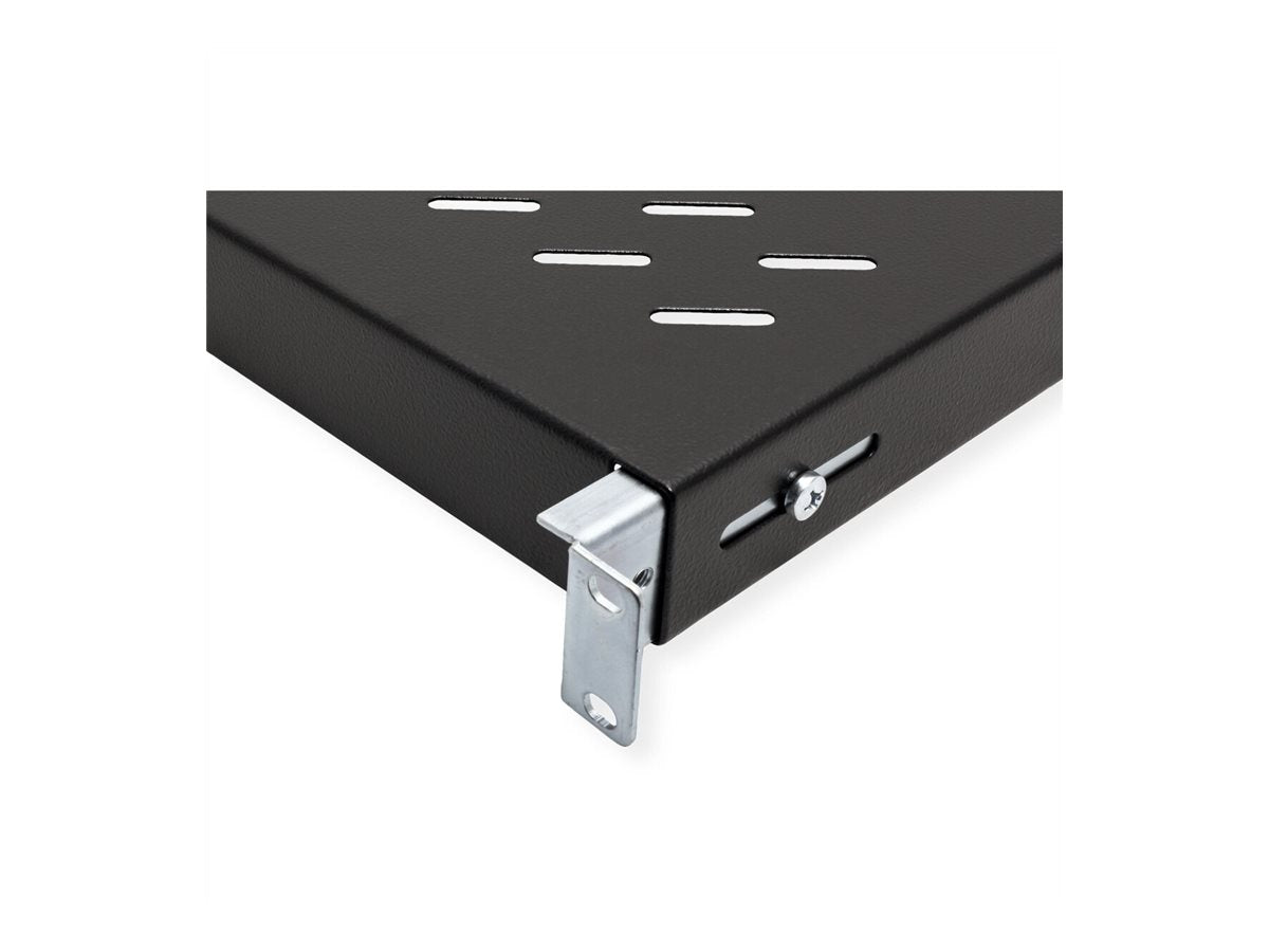 ROLINE Fachboden 48,26cm 19Zoll 1 HE 500 T 50 kg schwarz Verpackung