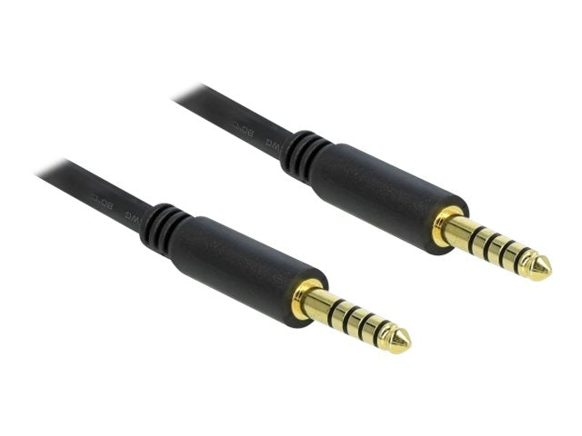 DELOCK Klinkenkabel 4,4 mm 5 Pin Stecker zu Stecker 0,5 m - Vorderansicht