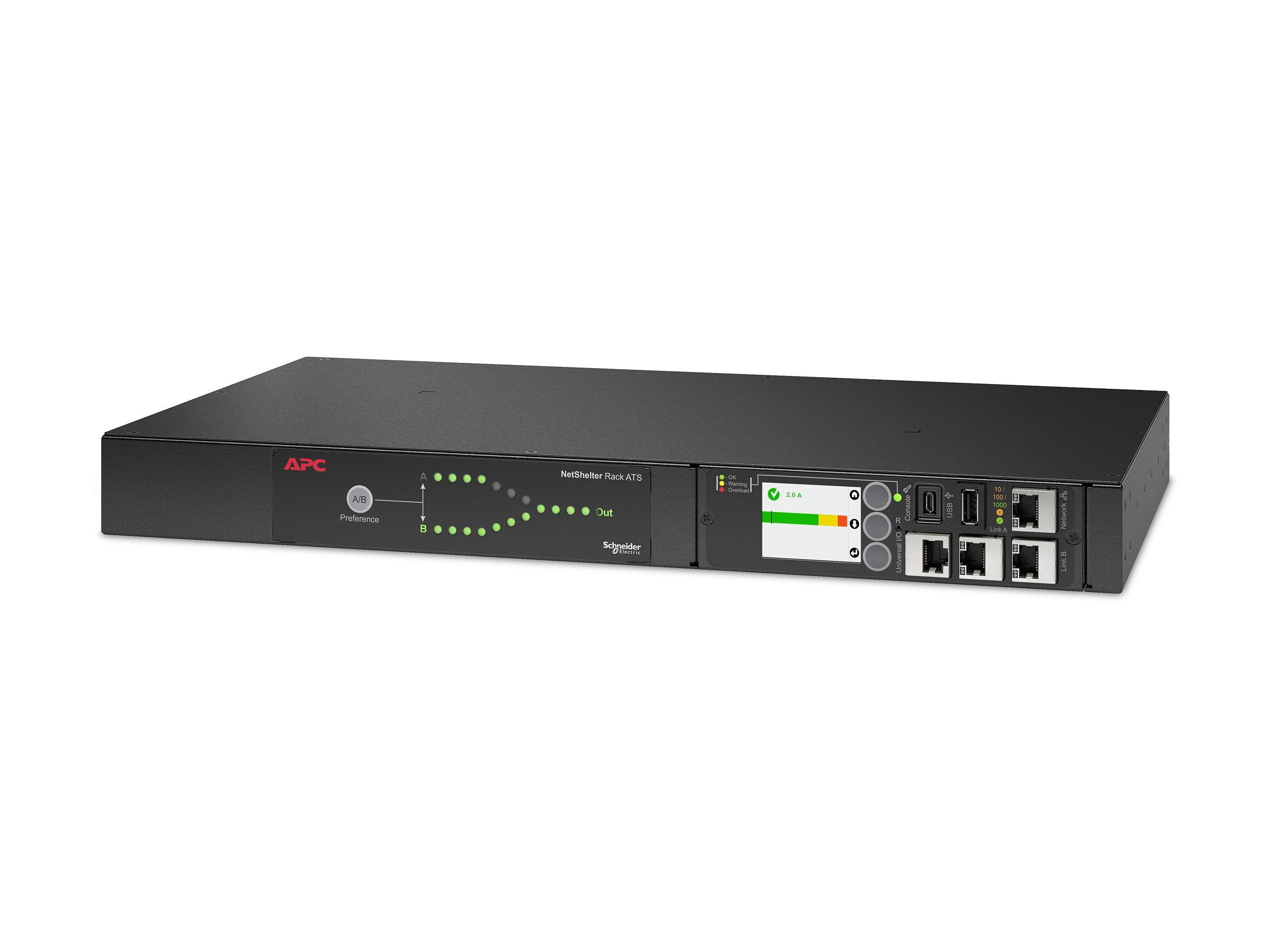 Seitenansicht des APC Automatic transfer switch Rack AC 230V 3840VA